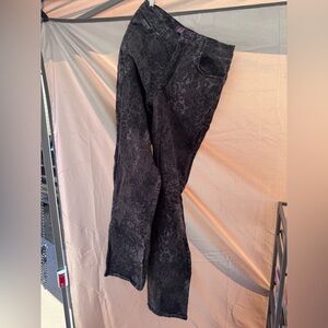 Amanda - Women's Black Patterned Jeans sz. 8